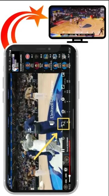 الإرسال إلى التلفاز
